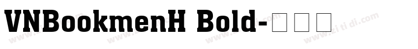 VNBookmenH Bold字体转换